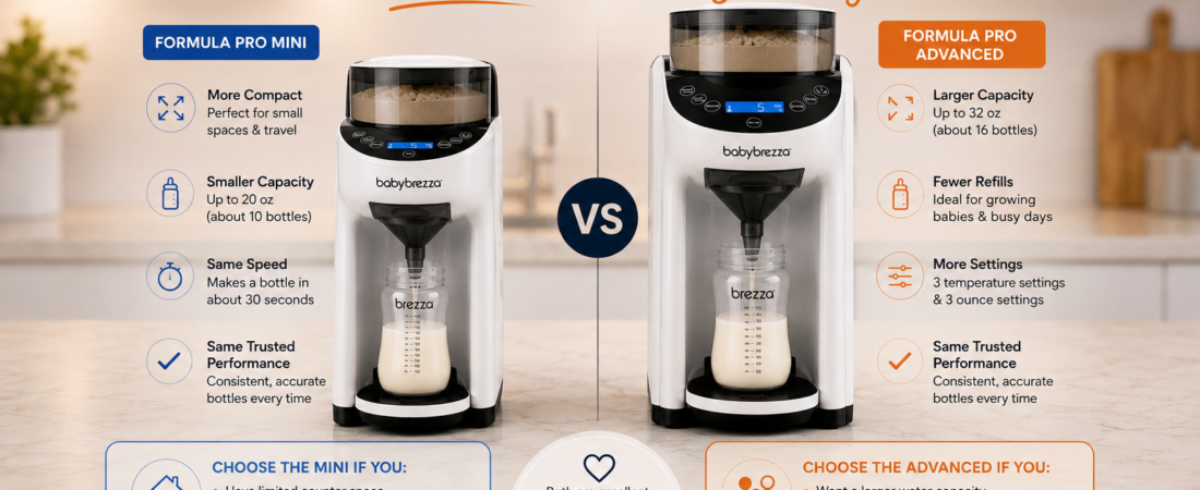 Baby Brezza Formula Pro Mini vs Formula Pro Advanced: Which One Should You Buy?